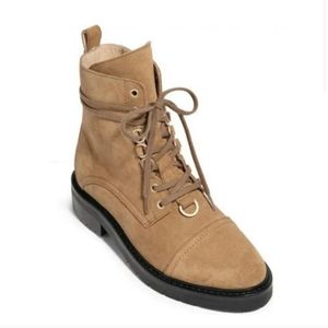 NWOT All Saints Tan Hiker Boots Size 8